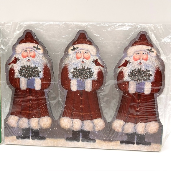 VTG Midwest of Cannon Falls Christmas Time Paper Decorative Garland Santa Claus - Picture 3 of 5